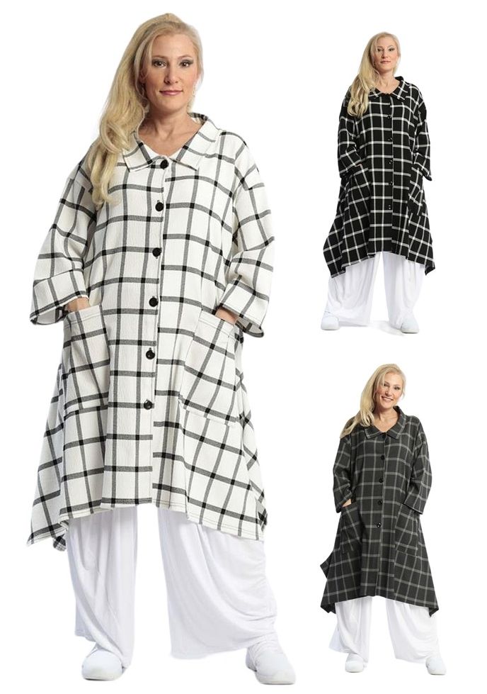 AKH Damen Oversized Mäntel Frühjar Sommer große Größen von AKH Fashion