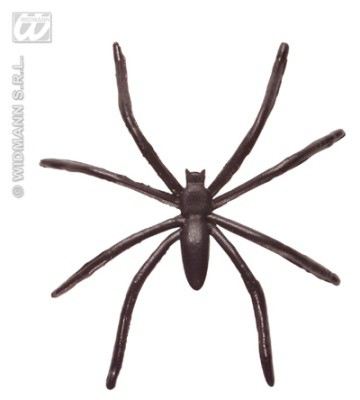 Kunststoff Spinnen 15 Stück schwarz 