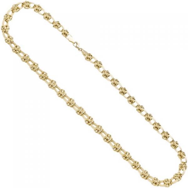 Halskette Kette 375 Gold cm von JOBO 46 Goldkette Karabiner Gelbgold