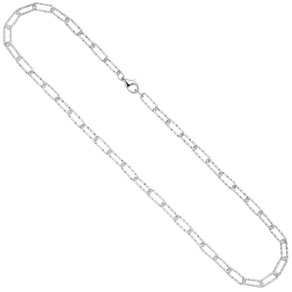 Halskette Kette 925 Sterling Silber diamantiert 50 cm von JOBO | Kettenanhänger