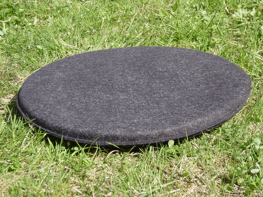 Rund, d: 50 cm - runde Bodensitzkissen aus Filz, Größe d: 50 cm