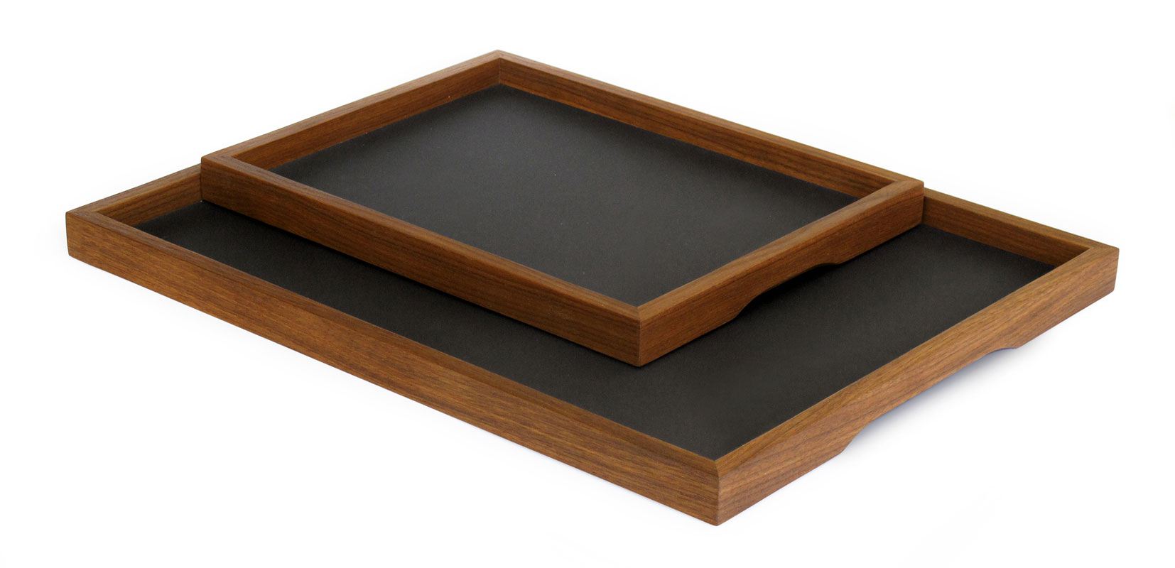 Tablett Basic - Serviertablett aus Holz | Tablett Größe L mit Untergestell
