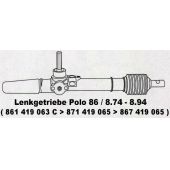 NEU + Lenkgetriebe Audi 50 86 - 9.73 - 8.76 - VW Polo / Derby 86 / 86C - 9.75 - 8.94 - Seat Ibiza - 86C - Mode