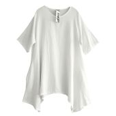 LAGENLOOK SHIRT weiß LEINENmix La Bass Damen Mode