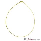 Omega-Collier 1,2 mm dick, goldplattiert