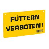 Warnschild "Füttern verboten"