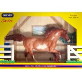 Breyer Modellpferd No. 684 Pinto Red Roan, Classics Serie, Sammlerstück!