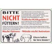 Schild bitte nicht füttern klein