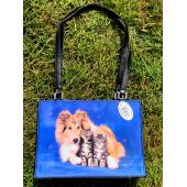 Handtasche Collie und Katzen Colorline groß