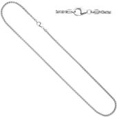 Zopfkette 925 Sterling Silber 2,2 mm 50 cm Halskette Karabiner