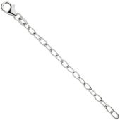 Verlängerungskette 925 Sterling Silber 7 cm Karabiner Kettenverlängerung