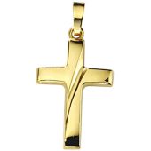 Anhänger Kreuz 333 Gold Gelbgold KreuzAnhänger Goldkreuz