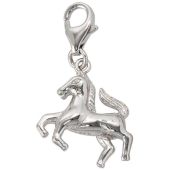 Einhänger Charm Pferd 925 Sterling Silber rhodiniert