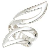 Damen Ring offen breit 925 Sterling Silber