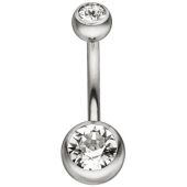 Bauchnabel Piercing aus Edelstahl, mit SWAROVSKI® ELEMENTS