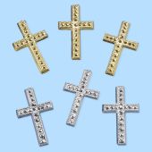 Sticker Kreuz gold oder silber 6 St.