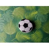 Motivperle Fussball Farbe: silber