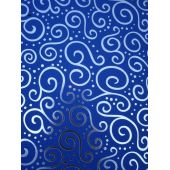 Bastel-Karton Milano Elegance A4 blau silber