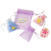 CREApop® Organza-Säckchen flieder 8 x 10 cm, Beutel a 12 Stück