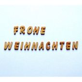 Buchstabenset FROHE WEIHNACHTEN 19MM