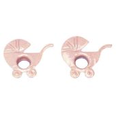 Eyelet Kinderwagen, 1 cm rosa