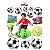 3 D Sticker Fussball XXL 30x30 cm