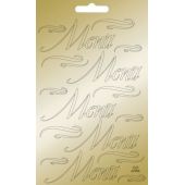 Menü gold Sticker