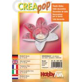 CREApop®Windlicht Blume Btl. 2 St.