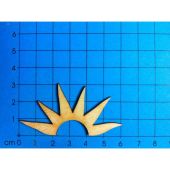 Holz Kleinteile gelasert Halbsonne