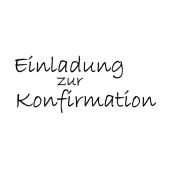 Stempel "Einladung zur Konfirmation"