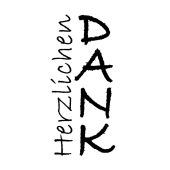 Stempel "Herzlichen Dank"