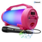 Bluetooth Lautsprecher, mit Mikrofon,12000mAh, Mini USB, AUX, Tragegriff, Pink