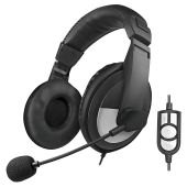 Stereo Headset High Quality, USB, schwarz