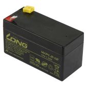 Bleiakku KUNG LONG "WP1,2-12" 12V/1,2Ah, VdS, 97x43x53mm, 0,6kg