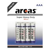 Micro-Batterie Super Heavy Duty 1,5V, Typ AAA/R03, 4er-Pack