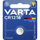 Lithium-Knopfzelle VARTA "Electronics", CR 1216, 25mAh, 3V, 1er-Blister