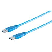 USB Kabel A Stecker / A Stecker USB 3.0 blau 1m