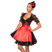 Dirndl,schwarz/rot Größe L