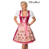 Premium Dirndl,rosa/rot Größe XS