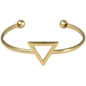 Gemshine - Damen - Armband - Armreif - Gold - Design - Dreieck - Scandi - Minimalistisch - Geometrisch - Desig