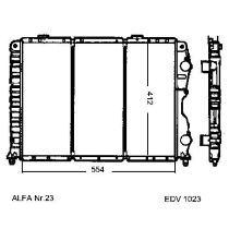 NEU + Kühler Alfa Romeo GTV 95 2.0 / Twinspark - 9.96 - 8.xx - Kühlsystem Wasserkühler / Radiator + + + NEU