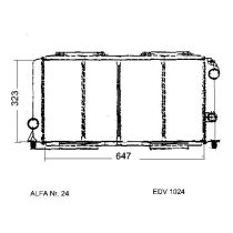 NEU + Kühler Alfa Romeo 33 1.8 TD - 06.83 - 12.89 - Kühlsystem Wasserkühler / Radiator + + + NEU