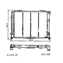 NEU + Kühler Alfa Romeo 164 2.0 TD - 05.88 - 12.92 - Kühlsystem Wasserkühler / Radiator + + + NEU