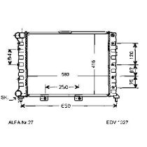 NEU + Kühler Alfa Romeo 156 1.6 - 16V - Twinspark - 9.97 - 8.xx - Kühlsystem Wasserkühler / Radiator + + + NEU