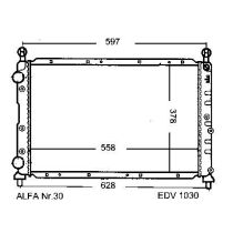 NEU + Kühler Alfa Romeo 145 1.6 / 1.8 - 16V - Twinspark - 9.98 - 8.xx - Alfa Romeo 146 1.4 / 1.6 / 1.8 - 16V -