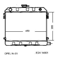 NEU + Kühler Opel Ascona B 1.6 / 2.0 N / S Schaltgetriebe - GM / Vauxhall 9.75 - 8.xx - Vauxhall Cavalier .1 1