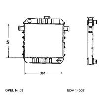 NEU + Kühler Vauxhall Cavalier .1 1.3 / 1.6 / 1.9 / N / S Schaltgetriebe - 9.xx - 8.xx - Vauxhall Chevette 1.6