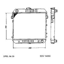 NEU + Kühler Opel Manta B 1.6 / 1.8 / 1.9 / 2.0 / GTE Automatic - GM / Vauxhall 9.75 - 8.88 - Vauxhall Cavalie