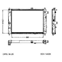 NEU + Kühler Vauxhall Astra .1 1.6 D Schaltgetriebe - 9.xx - 8.xx - Vauxhall Cavalier 1.6 D Schaltgetriebe - 9