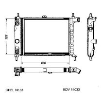 NEU + Kühler Daewoo Nexia / Cielo / Racer 1.6 / 1.8 Automatic - 9.xx - 8.xx - Opel Kadett E 1.6 / 1.8 Automati